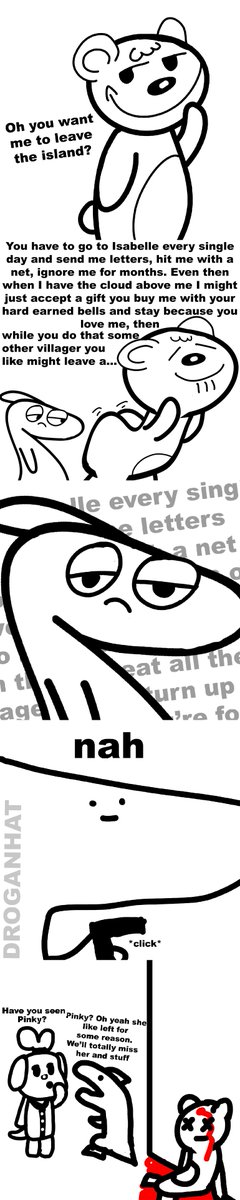 #AnimalCrossingNewHorizions #ACNH #Comics 

Bad Villagers