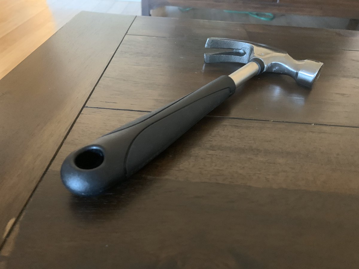 tamoorh's tweet image. Everyone hates April Fools now, which means it’s finally time for #AprilTools to shine. This hammer has helped me build a lot of furniture over the isolation period. Look at it, sick as f**k. Little hammery legend.