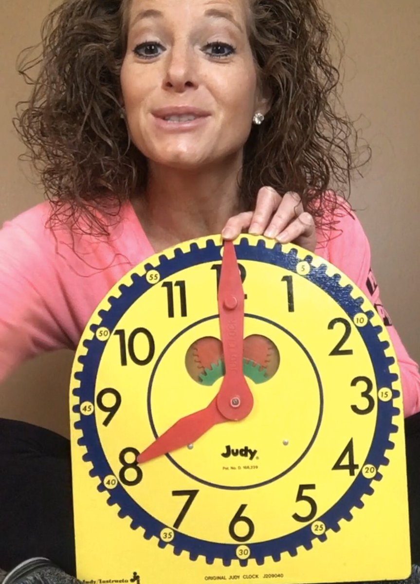 HeatherWiedmer's tweet photo. Judy the clock helped me with today’s Math lesson. Full video on my FB group. #WEareSJSD #1stgrademath #reachingout @CardenParkElem https://t.co/NB28VoTvoo