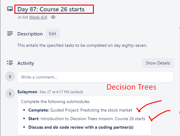 tjtechi's tweet photo. 1/2: π₯ Day 87of #90DaysOfDataquest:
πToday, We will conclude the Machine Learning in Python: Intermediate course with a Guided Project: Predicting the stock marke and start a new course; Decision Trees with an Introduction to Decision Trees mission. Course 26 start.
#Python https://t.co/MebUcwtg4S
