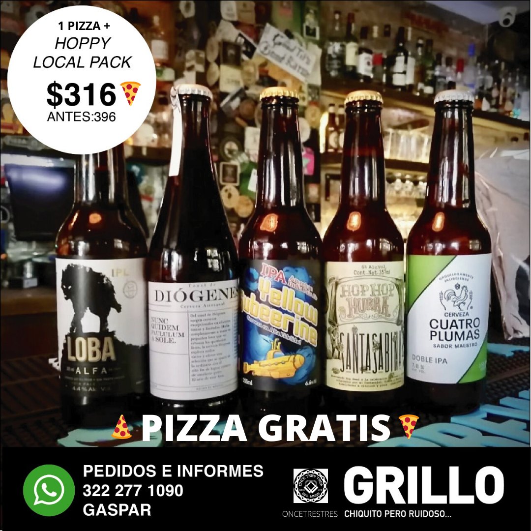 Nos unimos con @oncetrestresoficial para llevarles la cheve y el Munchies 🛬 Ahora todos nuestros packs van con PIZZA GRATIS 🍕 pidan con Gaspar 📲 322 277 1090
#Consumelocal #Apoyatubar #Gdl #Cerveza #pizzadelivery <a href="/tuenchapu/">Tú en Chapu</a>