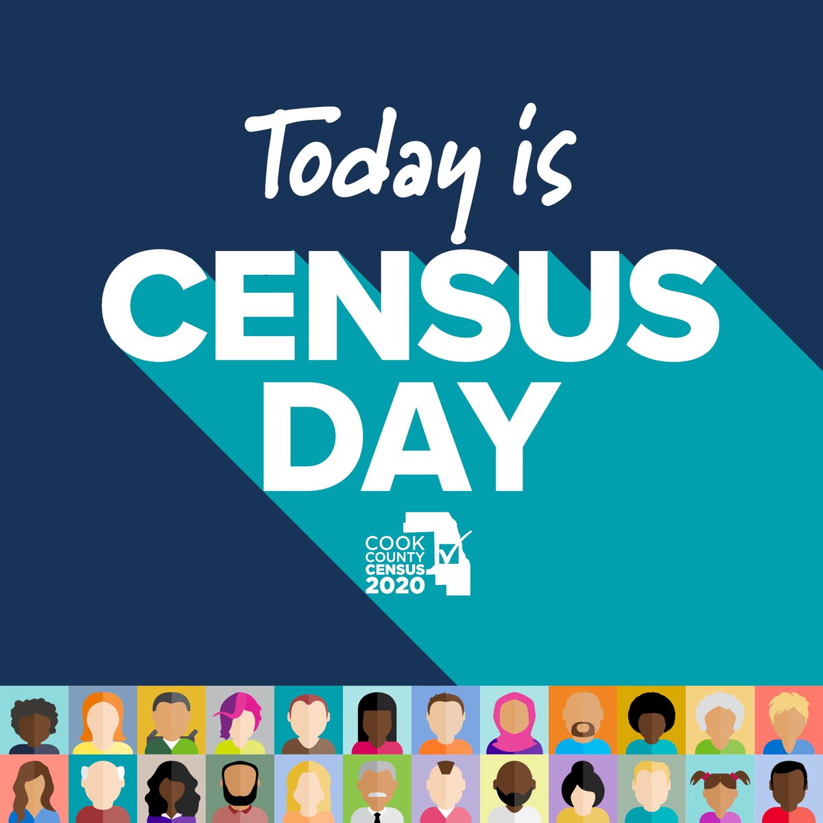 cookcountygov's tweet photo. Today is #NationalCensusDay! It is more important than ever for everyone to be counted in the Census so that our communities can rebuild over the next decade. Health clinics, schools, fire stations and more vital services that shape your community are impacted by census data. https://t.co/jkuxEBUPkO