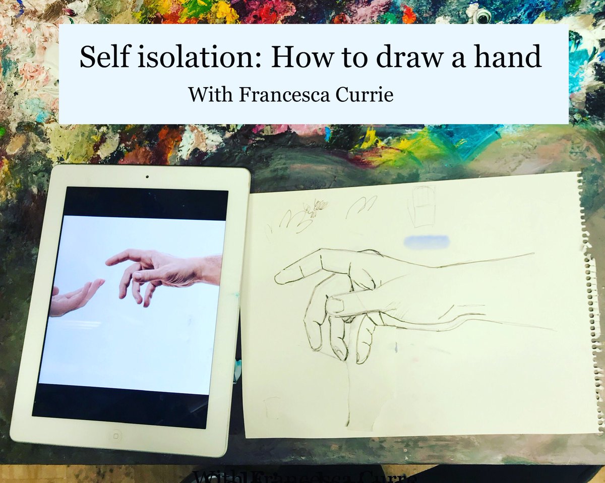 FranCurrieArt's tweet photo. Bored?? Why not try drawing a hand!
https://t.co/qSGlNyO6QU
#selfisolationideas https://t.co/bxIdi50Icy
