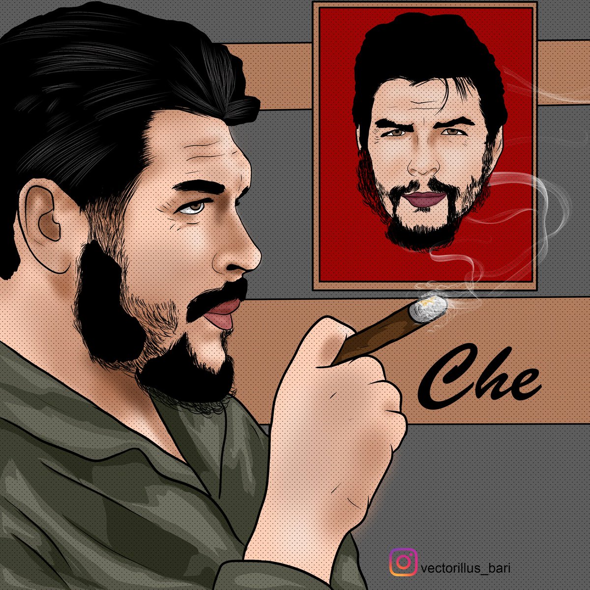 BarithZaman's tweet photo. #vectorart #illustration #cheguvara #che #cubandoctors https://t.co/2uxGMohPHH