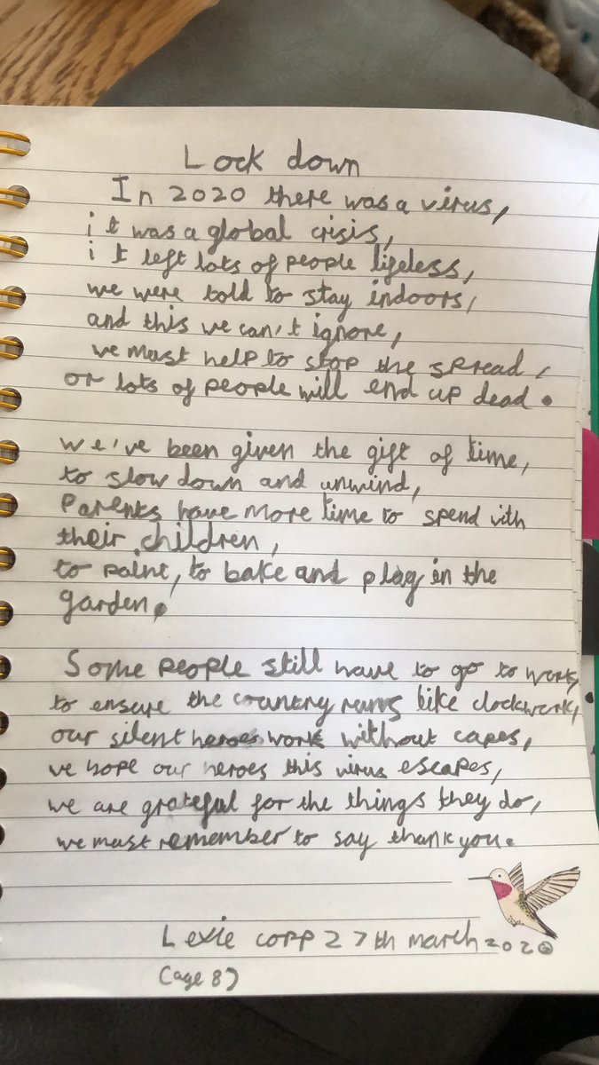 KristinaCopp's tweet photo. @BorisJohnson my daughter Lexie asked me to make sure you got this. #StayHomeSaveLives #COVIDー19 #coronavirus https://t.co/kFfLgYbxqO