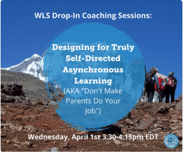 cookee_jar's tweet photo. As we design our traditional face-to-face classes to be learner-centered w/ Ss being able to be independent, we want our online instruction to be self-directed too.Explore how teacher design impacts Ss success in this drop-in coaching session.Sign up here: https://t.co/X9fNMgW7lp https://t.co/1LIhK35pAm
