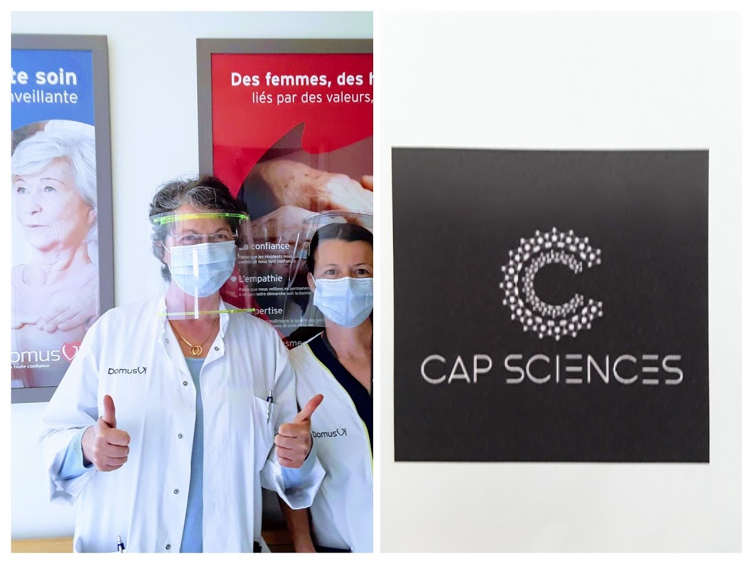 Savatier14's tweet photo. Quand la #SolidariteCOVID19 se mets en marche cela fait de #nosbelleshistoires merci à @capsciences pour nous avoir fait et livrer ses visières protectrices! Nos résidents et équipes du #ParcdesOliviers @Groupe_DomusVi vous en sont reconnaissants! 
#ehpad #parempuyre #covid19 https://t.co/UIgqrhEjU9