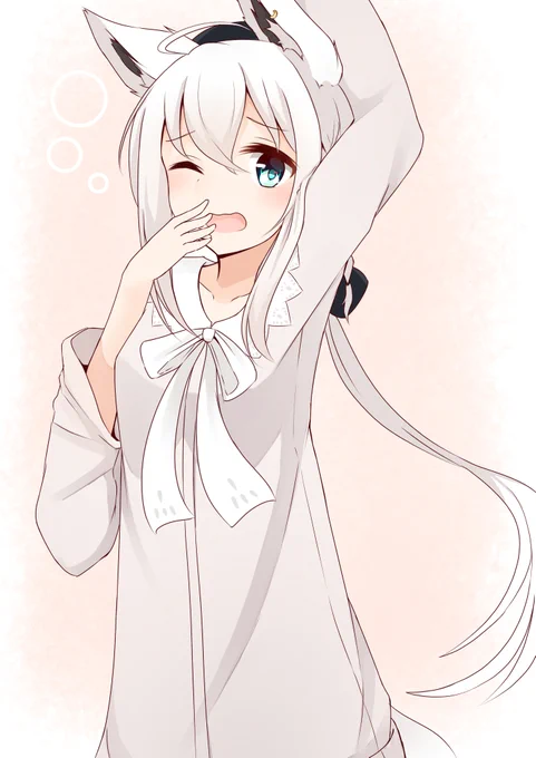 #絵フブキ
あくびするフブキちゃん 