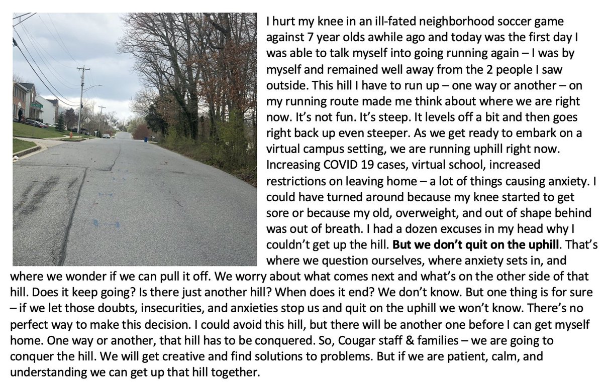 Mr. Carney (@mrcarneycms) on Twitter photo <a href="/CockeysvilleMS/">Cockeysville Middle</a> families and staff we are all in this journey together. It'll be uphill, but it will be worth it. <a href="/jbenjaminBCPS/">Justin Benjamin</a> <a href="/MsFowler5/">Mrs. Williams</a> <a href="/CockeysvilleMS/">Cockeysville Middle</a> families and staff we are all in this journey together. It'll be uphill, but it will be worth it. <a href="/jbenjaminBCPS/">Justin Benjamin</a> <a href="/MsFowler5/">Mrs. Williams</a>