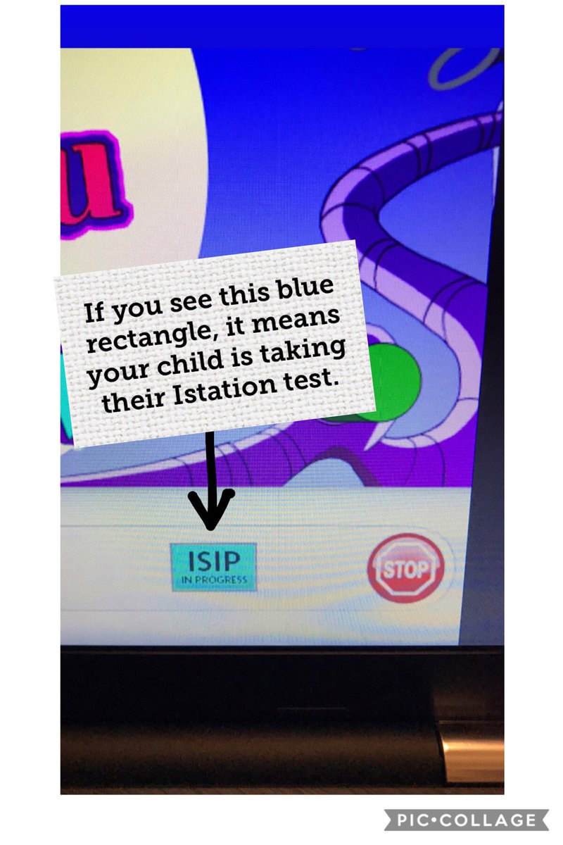 MrsSotoPreK's tweet photo. Parents please be aware that your child will be taking their Istation test today since it is the first day of the month. Please do not help your child with the test. Look at the pictures below to know when your child has completed their test. @ChancellorComet @Istationed https://t.co/6ryGuTgoQW