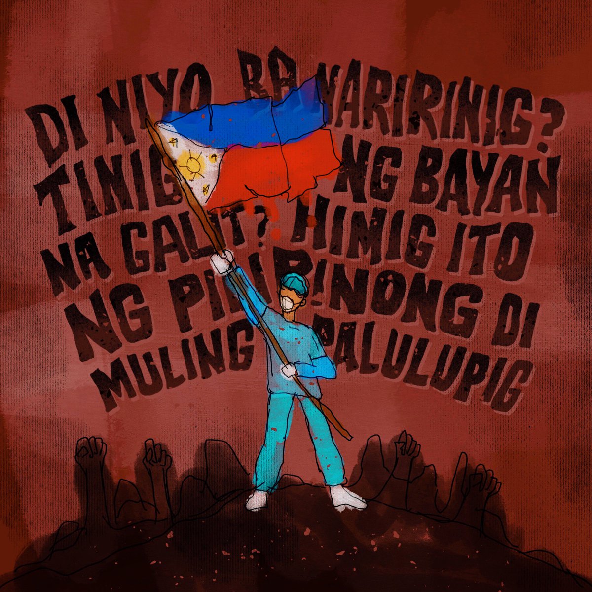risarodil's tweet photo. A quick art to channel my anger #OUSTDUTERTENOW #peoplepower https://t.co/BUtILYmwa5