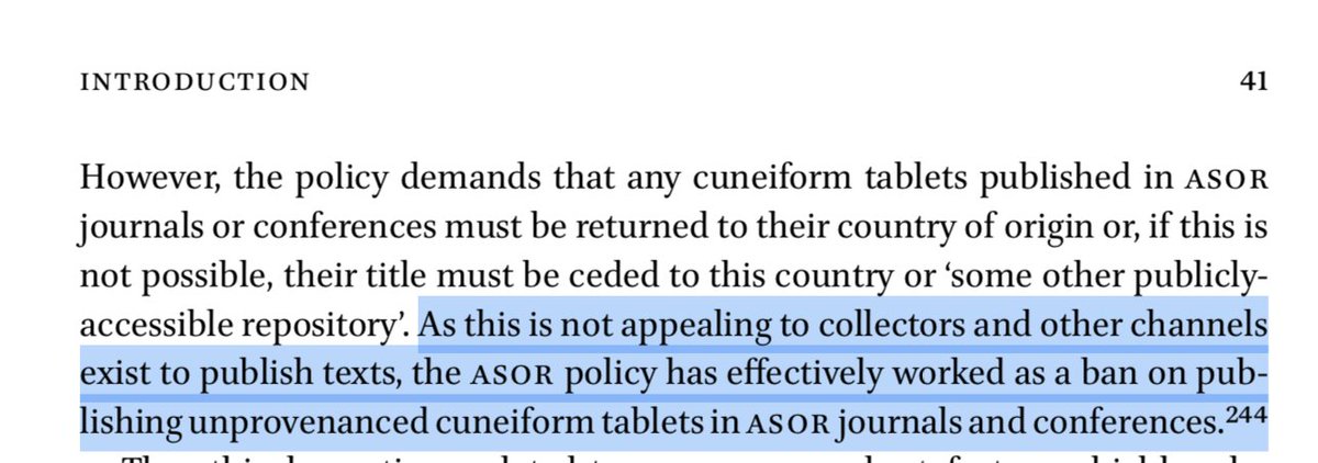 Though as he notes the conditions of the exception (repatritation of the artfiacts once they are published) mean that the exception has never been used.But this is still not an outright ban as he states here.