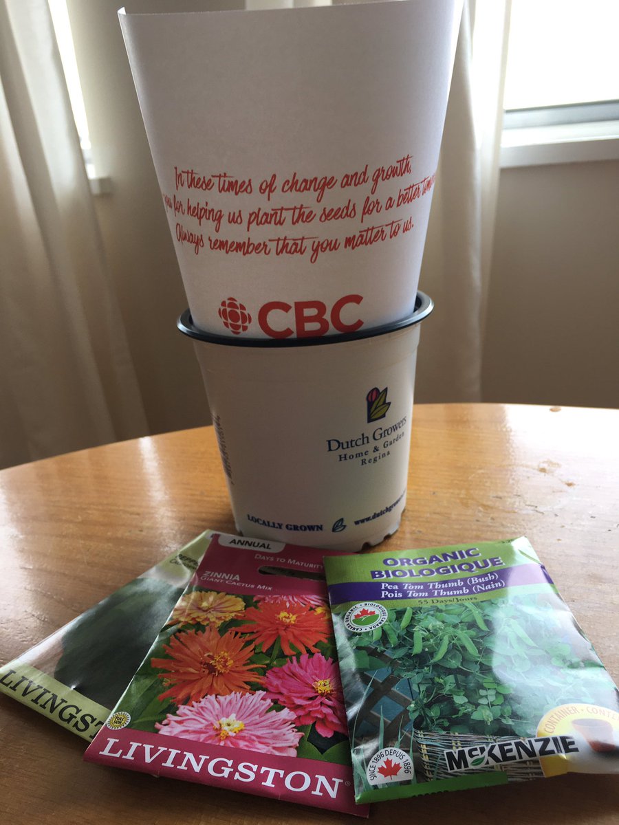I have the best employer ❤️ Thank you, <a href="/CBCSask/">CBC Saskatchewan</a> and delivery man @taroncochrane, for the special drop-off.