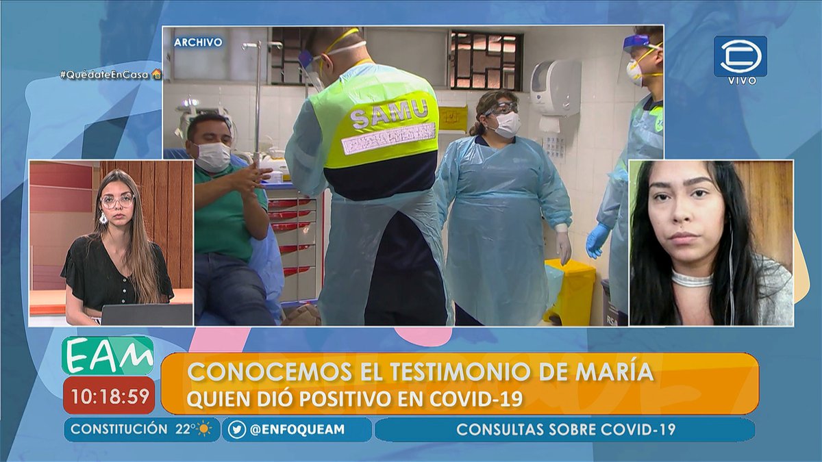 ENFOQUEAM's tweet photo. Con el tradicional saludo de las mañanas junto a @Jessicalaimo y los #Despachos #EnVivo con #Informaciones actualizadas del #COVID19 en #Constitución junto con @adiazvaldes comenzó el #Matinal @ENFOQUEAM este día miércoles 1 de #Abril a través de las pantallas de @TVCONTIVISION https://t.co/EK06jW18VP