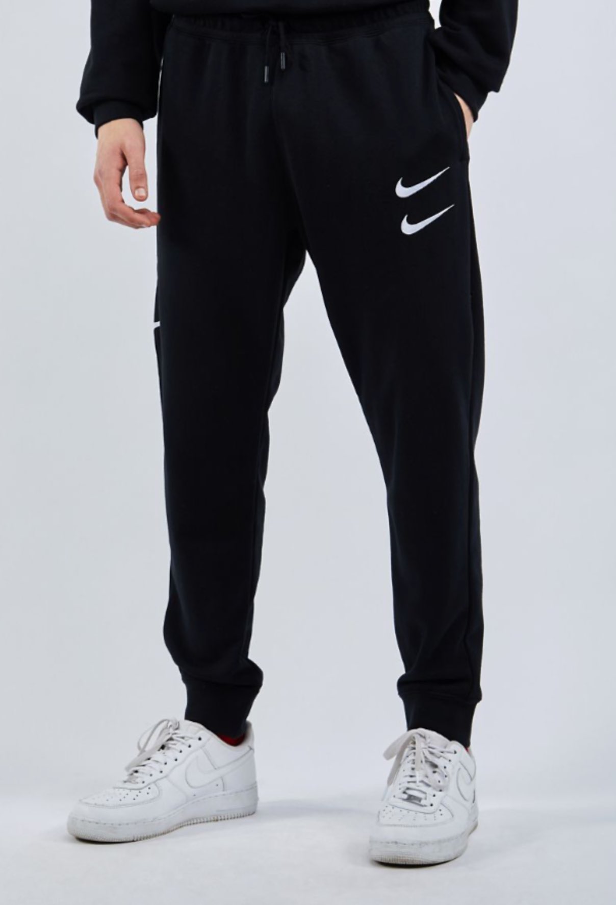 Nike double swoosh sweatpants deals