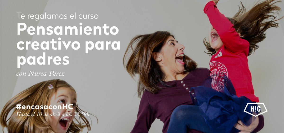 HCreatividad's tweet photo. Nuria Pérez y Hello! Creatividad te regalamos el curso Pensamiento Creativo para padres, para acompañarte y ayudarte a desarrollar la creatividad de los niños en estos días que nos está tocando vivir a todos.

Hasta el 10/04 a las 23:59h

Apúntate aquí: https://t.co/8FparTjmFU https://t.co/YG9WCOrE7Z