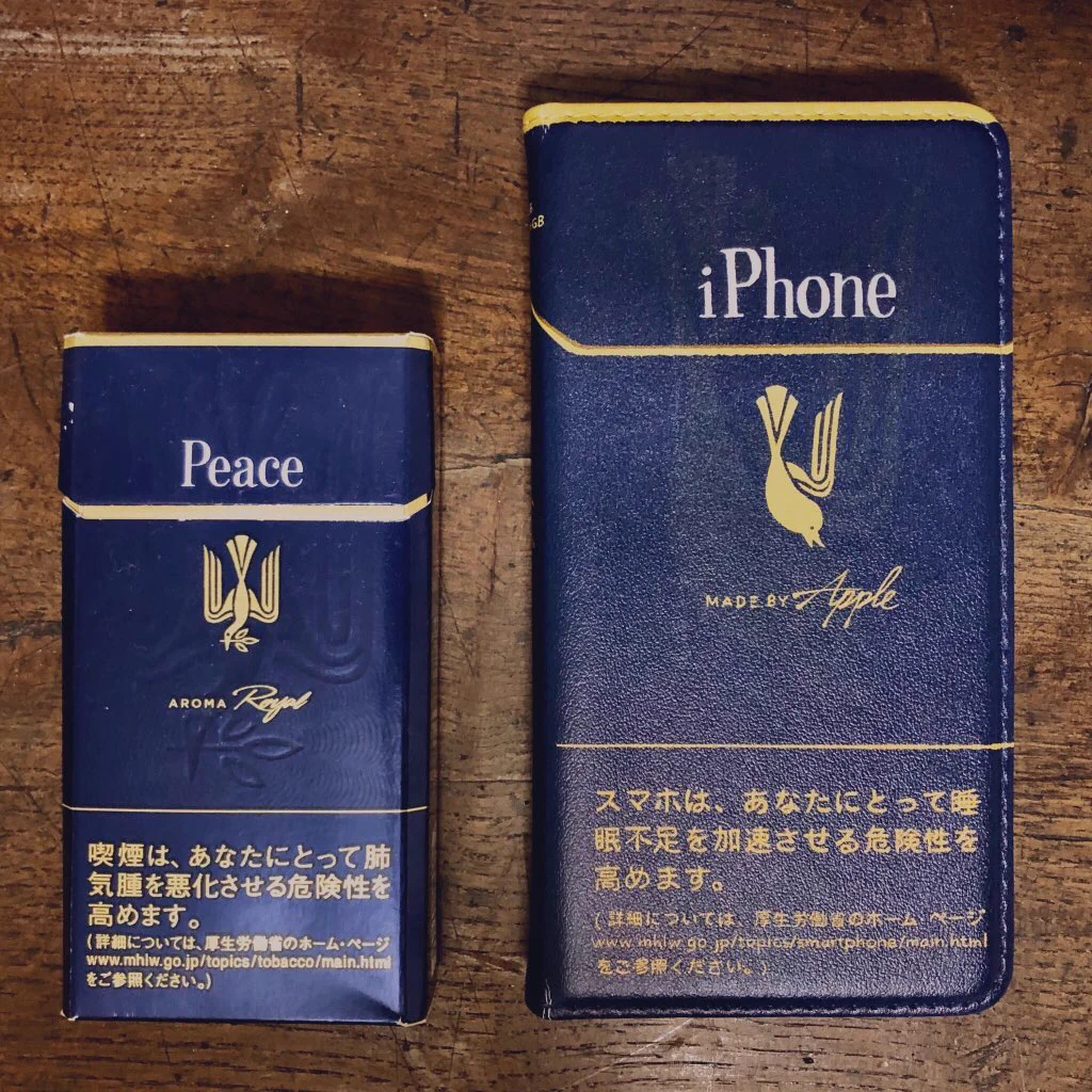 たばこ柄のスマホケース・おしゃれと好評！！欲しい～！！