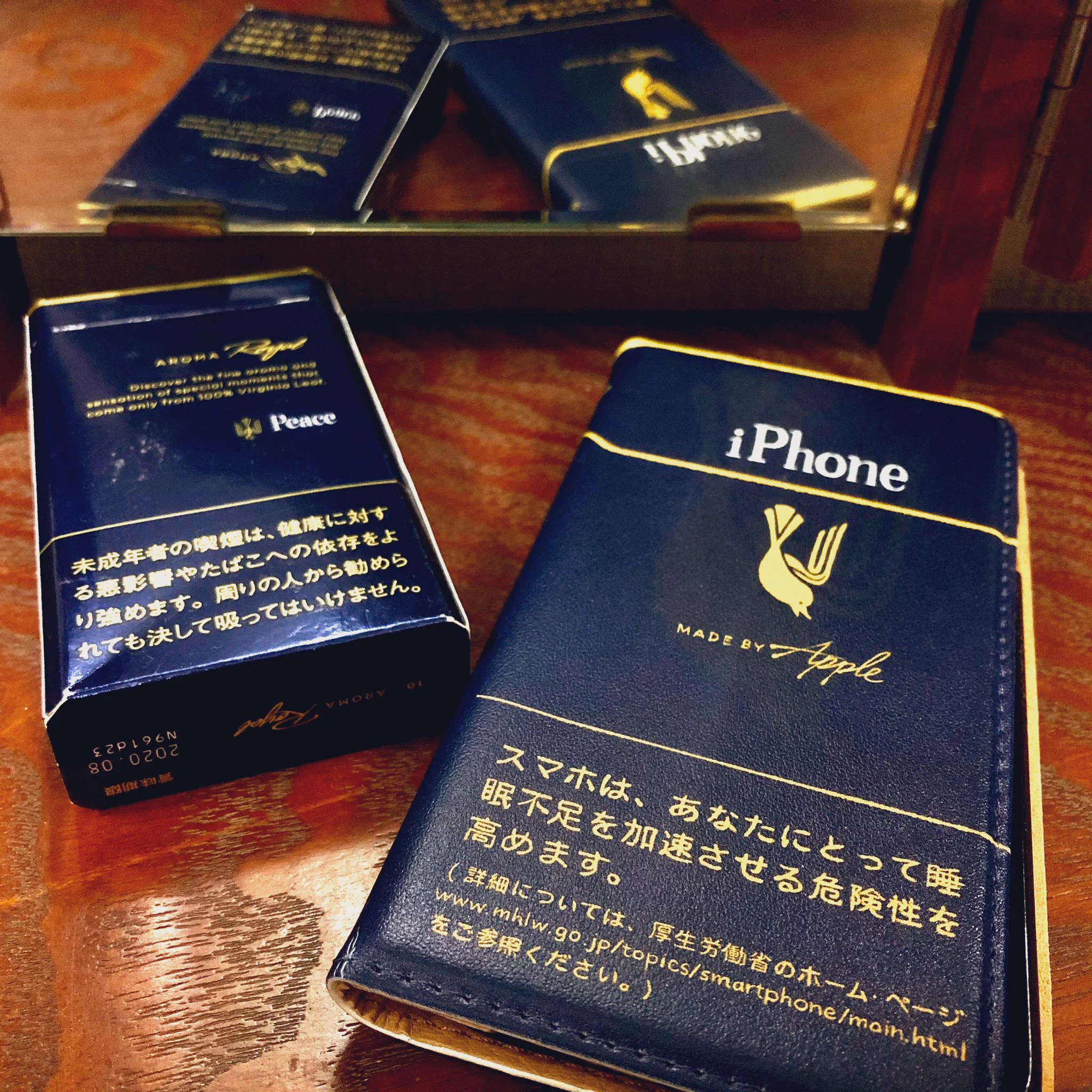 たばこ柄のスマホケース・おしゃれと好評！！欲しい～！！