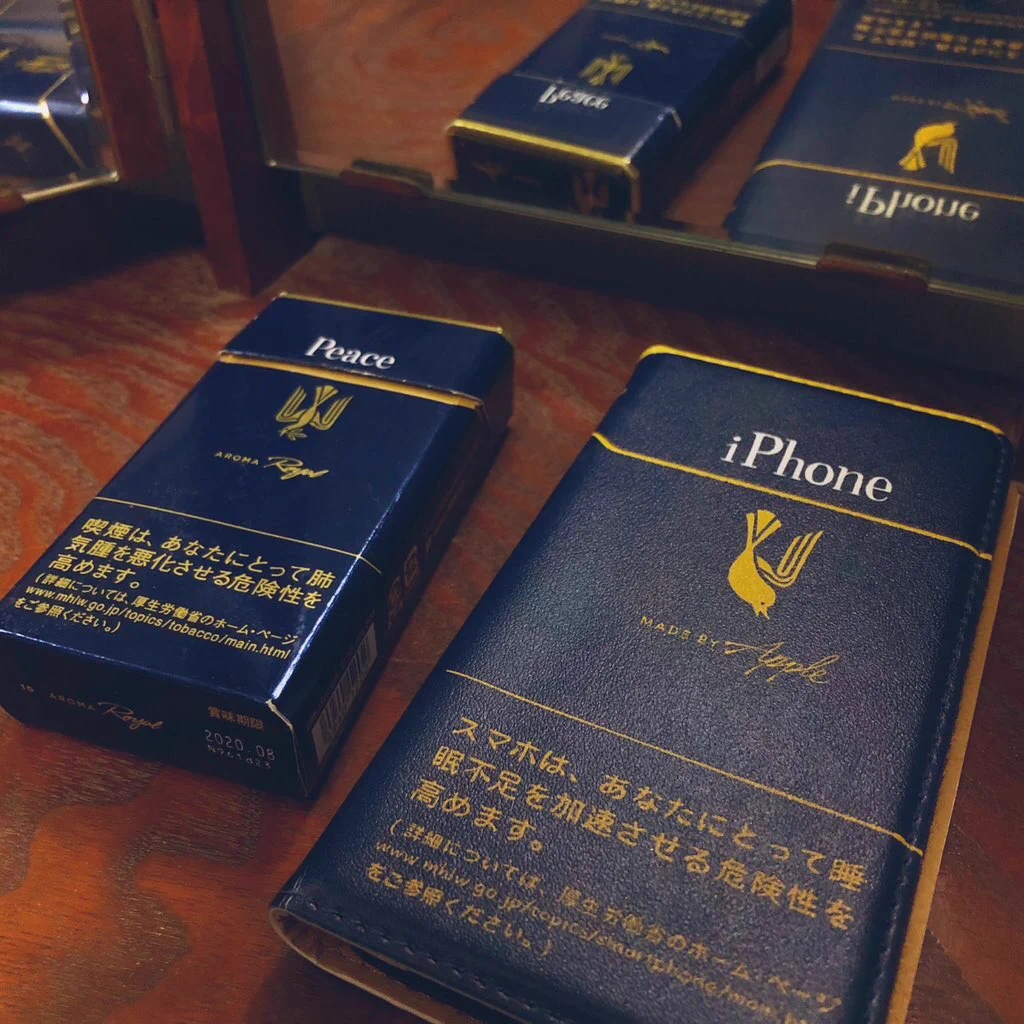 たばこ柄のスマホケース・おしゃれと好評！！欲しい～！！