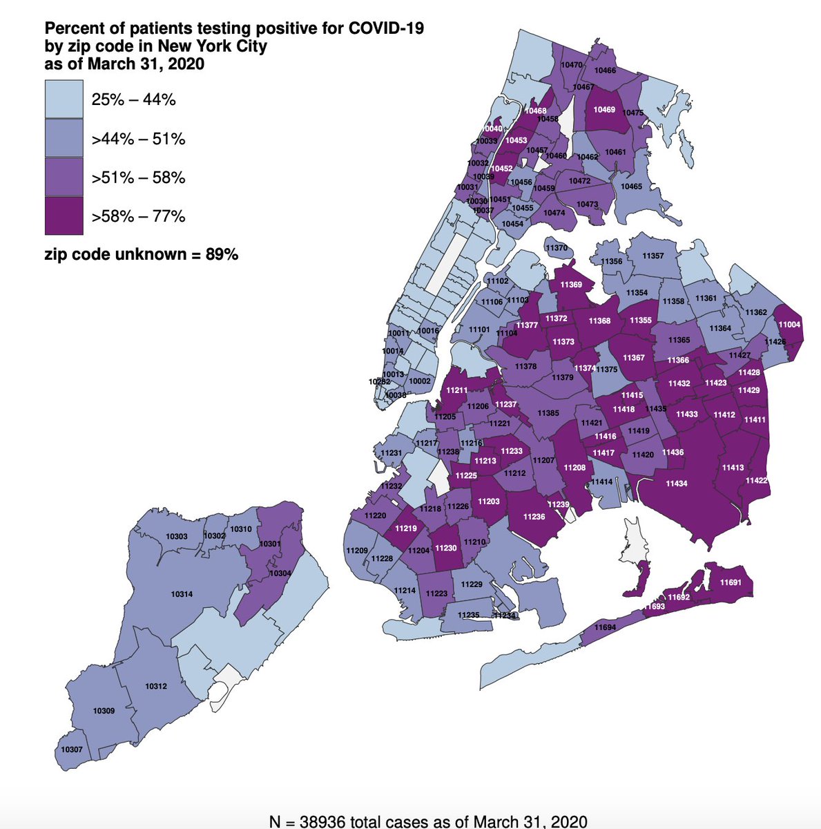 Farzad_MD's tweet photo. This is a map of COVID in NYC

Also a map of poverty in NYC

Crowded housing, inability to isolate, need to continue high risk jobs, ethnic segregation, will all contribute to pockets where the epidemic continues to burn (and throw sparks) https://t.co/y2vysMTCDC