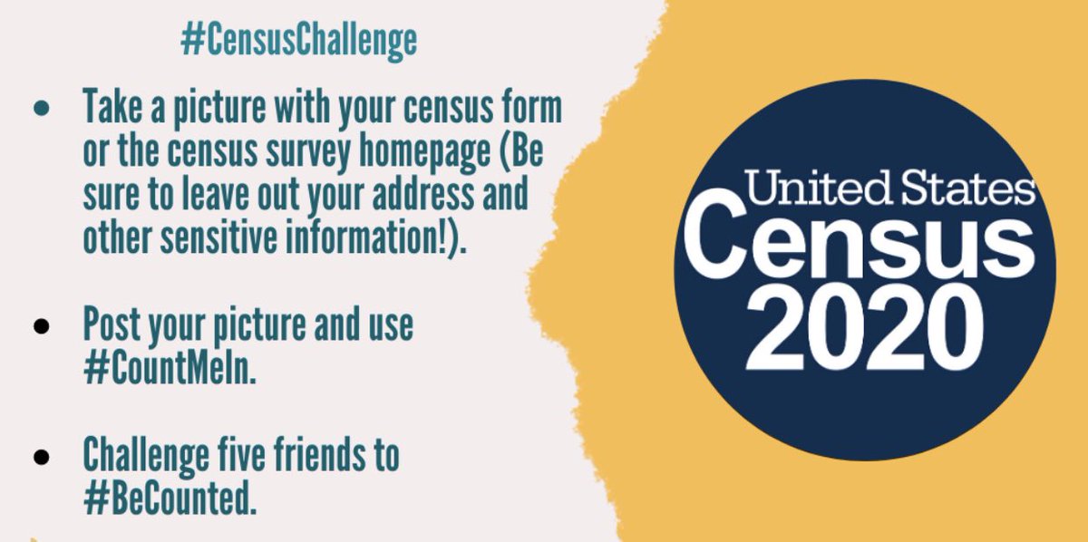 FairDistrictsPA's tweet image. It's #CensusDay2020
Time to #TakeAction
Take the #2020Census: my2020census.gov
Take a selfie with a sign that tells why #Census2020 matters
Upload &amp;amp; tag @FairDistrictsPA
 &amp;amp; other civic orgs you support 
Tag 5🖐🏾friends to take the #CensusChallenge
#CountMeIn #BeCounted GO!