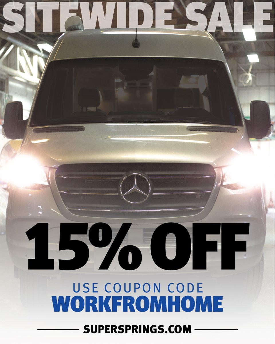 SuperSpringsInt's tweet photo. Level your ride. Here's a 15% coupon for you.
#journeybetter #adventurealways #supersprings #sumosprings #camping #camplife #towables #trailer #trailerlife #campervan #vanlife https://t.co/6IEgLVRZIi