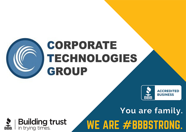 BBBAkronOhio's tweet photo. Today, we are proud to feature BBB Accredited Business, Corporate Technologies Group, Inc. We appreciate you and thank you for being a trustworthy business. https://t.co/hHI9KiVqOD
#BBBStrong #StrongerTogether #StartWithTrust
See the BBB Profile here: https://t.co/MNcnZsf1iu https://t.co/n6VqIMovQ0