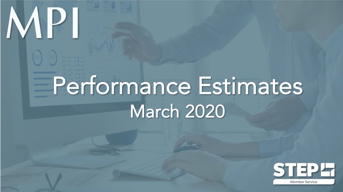 MPIndices's tweet photo. The MPI @STEPSociety Member Service estimates for March are now available to download along with a summary of the results of our Q1 2020 manager survey. https://t.co/eGfG7SIR5R https://t.co/32tvY7K1wY