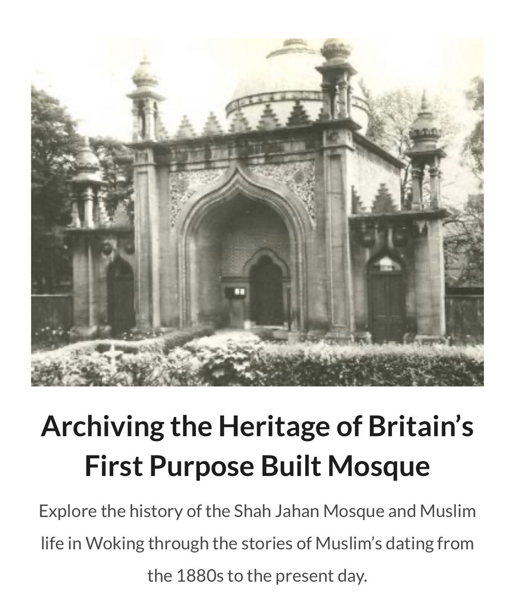 Also, papers & copies mostly relating to the earliest Islamic publication in the world, the Islamic Review. Other items include papers relating to the property, religious ceremonies, educational classes,correspondence of the imams & images of the mosque. Bit.lySJM_Home