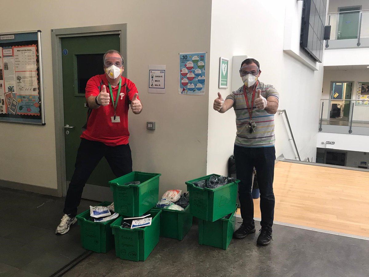 Cowleian's tweet photo. We're proud to be doing our bit right now, we are donating 180 safety goggles+over 600 disposable gloves to Whiston Hospital to boost stocks of PPE for our frontline medical staff.

On top of this, we are attempting to create 350 face masks using our 3D printers for the @NHS https://t.co/KB1Bvmgw9G
