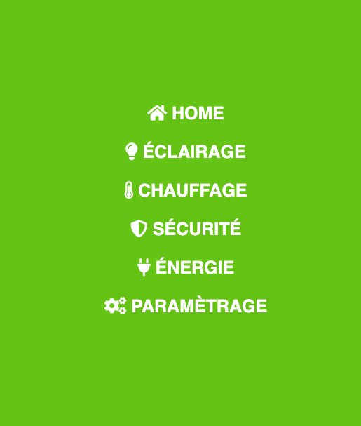 Un menu plein écran pour un design Jeedom. Incroyablement efficace !