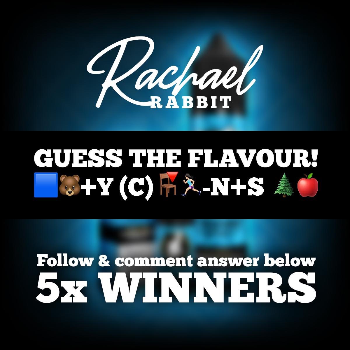 Guess The New Flavour!
Follow, tag and Comment and put your answer below to win!
#newflavour
#rachaelrabbit 
#vapelife #vape #vapelyfe #vapecommunity #vapefam #vaping #vapeon #vapor #vapestagram #ejuice #instavape #vapenation #eliquid #vapedaily #subohm #cloudchaser #ecig
