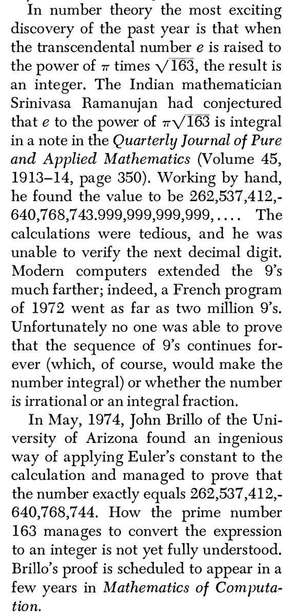 By the way, it's a 45-year-old joke that (I think) first appeared in Martin Gardner's Mathematical Games column in the Scientific American. "Six sensational discoveries that somehow or another have escaped public attention", April 1975.