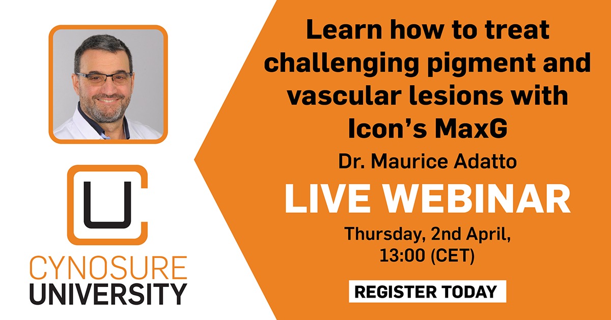 Cynosure ICON  MAXG (OPL) başlık  ile pigmente lezyon ve damar lezyon tedavisi eğitimi için herkesi Cynosure University çatısı altında olacak olan 2 Nisan saat 12 deki eğitime bekliyoruz <a href="/cynosureemea/">Cynosure EMEA</a> @cynosure_turkiye #icon #iconlaser #ikonikbakım #cynosure #leketedavisi