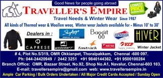 pr1nce25's tweet photo. Travelers Empire Is The First Multi Branded Showroom For Travel Needs Chennai, Leather jackets chennai, winter wear chennai  #NizamuddinIdiots #AprilFoolsDay #TablighiJamatVirus #DomicileLaw #covid786 
Visit: https://t.co/fa9BizWa0d https://t.co/RhQz3dSeVl