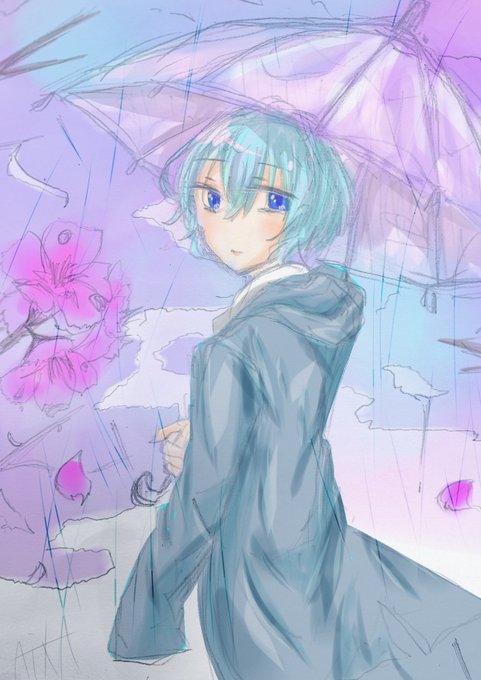 日雨のtwitterイラスト検索結果