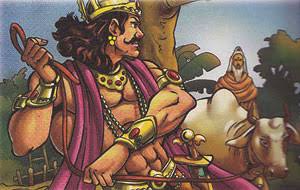 Vasishta refused as Devaraj Indra had gifted the cow to feed thousand of his disciple and guest every day.This lead a argument and finally a fight between the two. At the end Vasishtha won because of Nandini as she defeated the entire army by her devine power. @almightykarthik