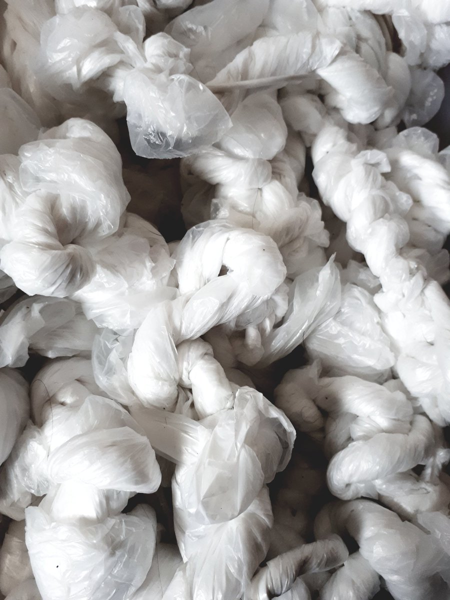 BeaLast's tweet photo. Bea last #artist After hanging out to dry, the binding &amp; packing of #TheWhitebags #Sculptural #softsculpture #artinstallation  is quite meditative.  Binding memories of the rituals of Death #Mother #PLACEingObjects curator @Bodpod43 https://t.co/aU9nDwaXV7