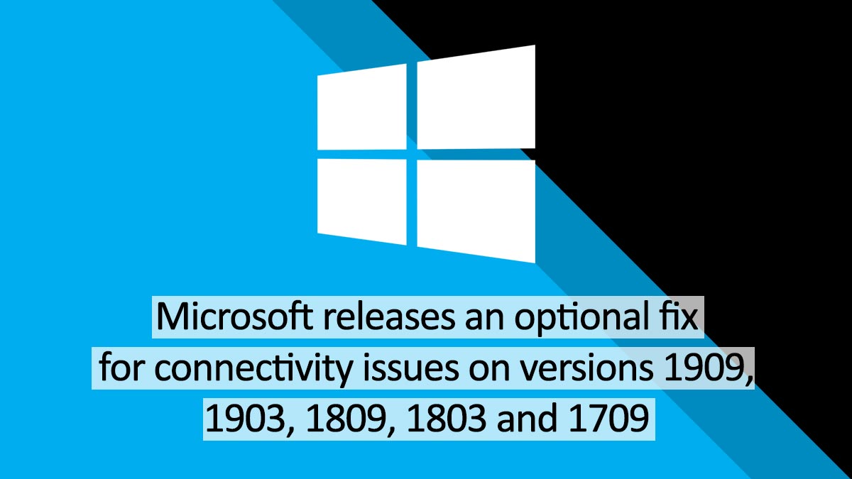 UsWhoop's tweet image. Recently Microsoft has released another optional update for the devices with manual or auto-configured proxies or VPNs having connectivity issues.

#Microsoft #Version1903 #Version1909 #Version1709 #Version1803 #Version1809 #Windows10 whooptous.com/microsoft-rele…