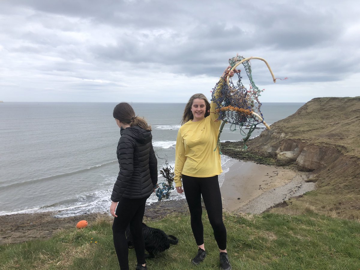 Spent this mornings exercise allowance doing a <a href="/2minbeachclean/">2 Minute Beach Clean</a> 
Worked well till youngest child dropped the fishing bouy and it rolled all the way down again.