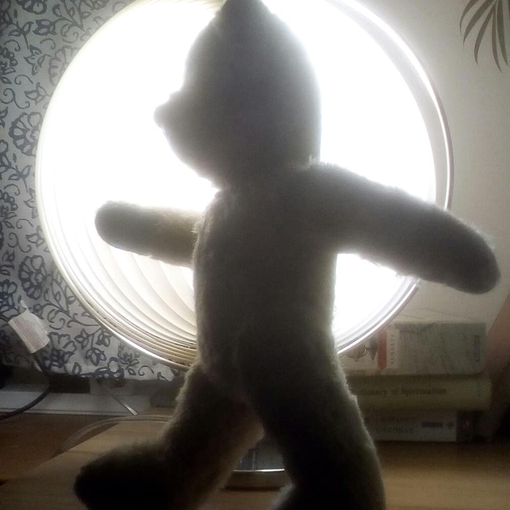 stuartwheeldon's tweet photo. Teddy bears in isolation #coronaUK #COVIDー19 Dancing to keep fit https://t.co/7JeiKFqcfr