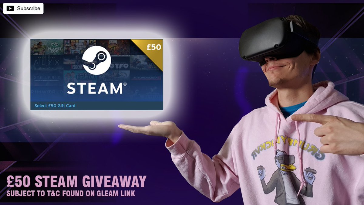 CadetGrumpyDuck's tweet photo. GrumpyDuckVR - New Monthly Giveaway
£50 Steam Card (Digital)🤑

All entries MUST be made through this Gleam Website link below to be counted:
https://t.co/z6H70cZ8d3

Read the T&amp;C found on gleam website for how to claim!
#SteamGiveaway #Steam #Giveaway #GamingChannel #GiftCard https://t.co/MS2NqtHeci