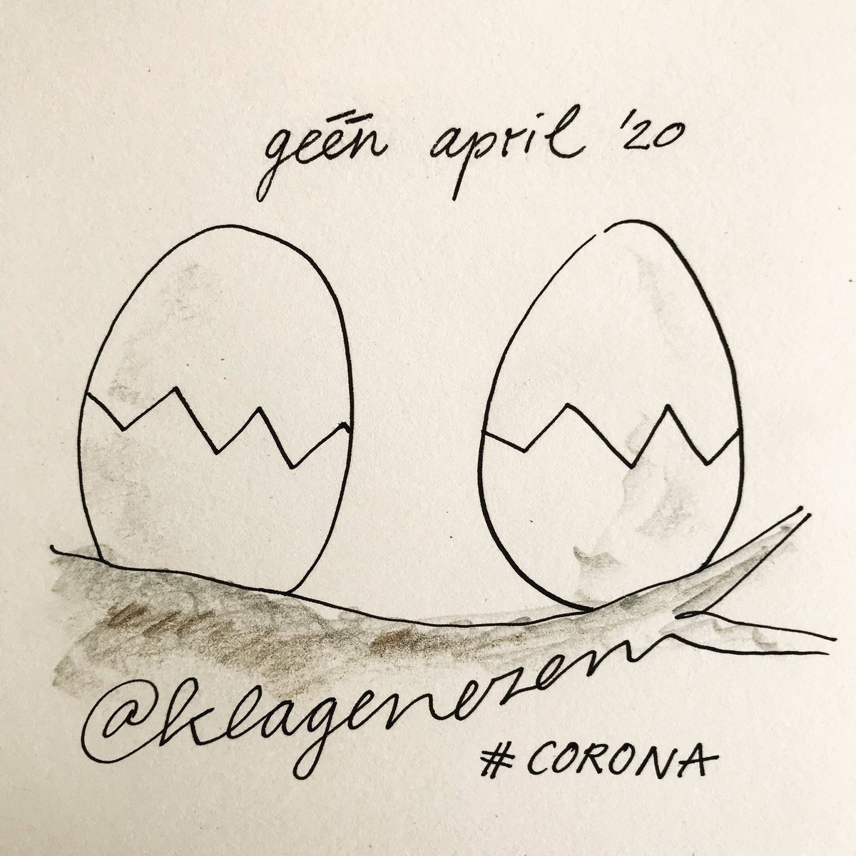 Klagenezen's tweet photo. Géén april! #corona #nederland #slimmelockdown #afstand #afzondering #cartoon #strip #klagenezen #denhaag #geenaprilgrap #instabirds https://t.co/5qMDaOrxGW