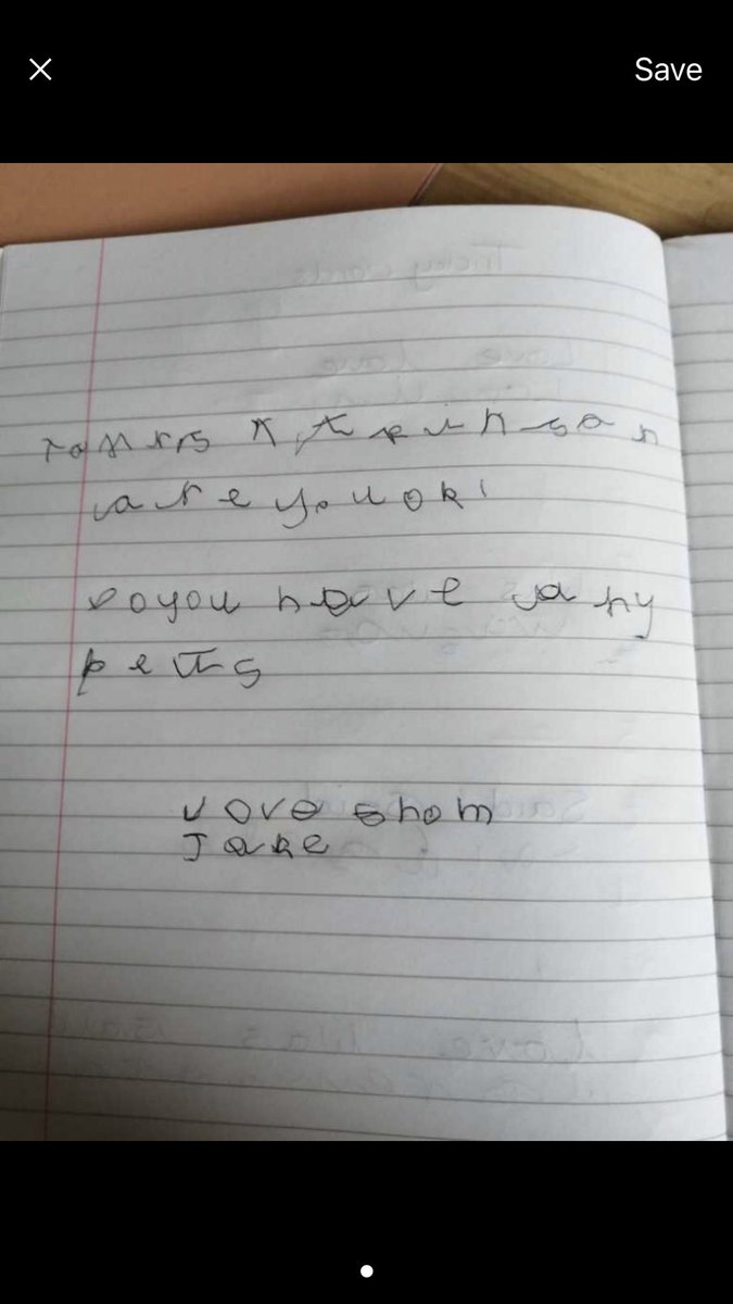 MrsAEYFS's tweet image. Being sent thing like this just melts my heart. I’ve sent a hand written response. ❤️ #EYFSwriting #EYtwittertagteam @Tapestry_FSF