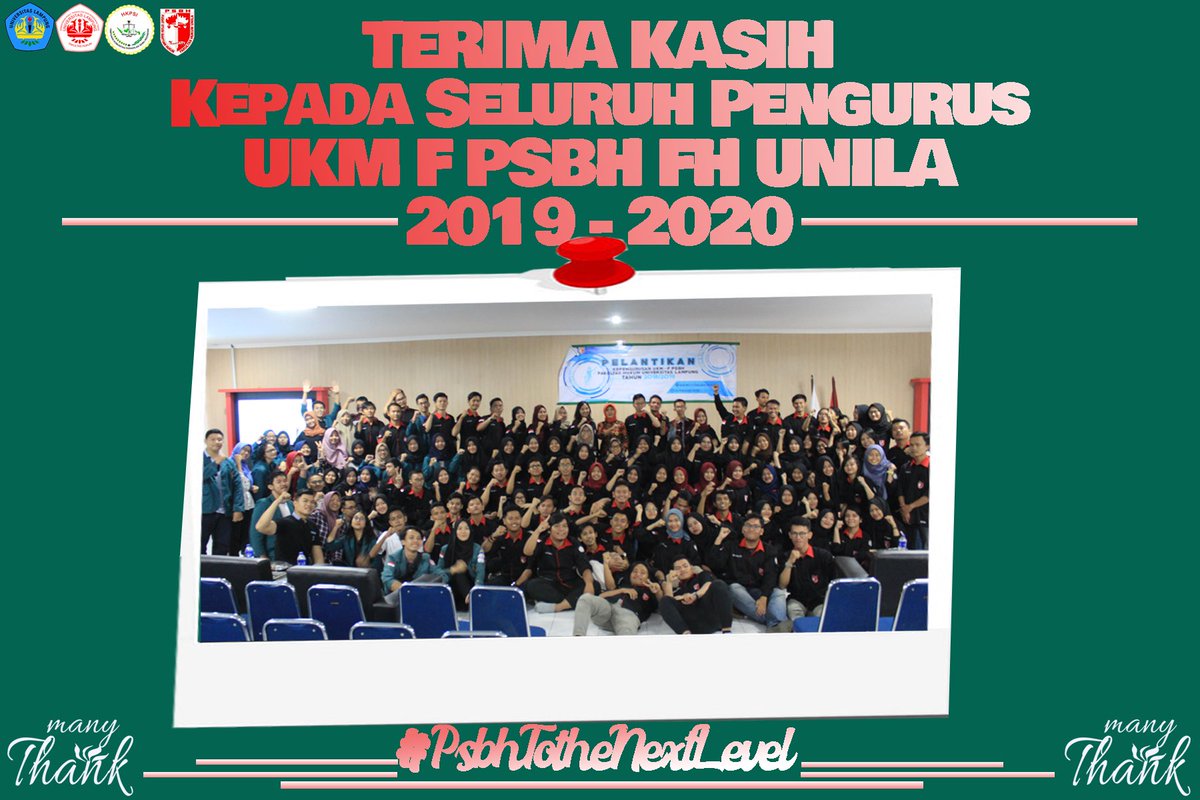 psbhfhunila's tweet photo. Kami mengucapkan terima kasih kepada seluruh pengurus UKM-F PSBH FH UNILA 2019/2020 atas kerjasama dan konstribusi yang baik sehingga dalam kepengurusan satu periode ini memberikan kemajuan dan menginspirasi kita semua. Selamat berprosesπππ»
#PSBHJAYA
#PSBHTOTHENEXTLEVEL https://t.co/IWorNOoocY