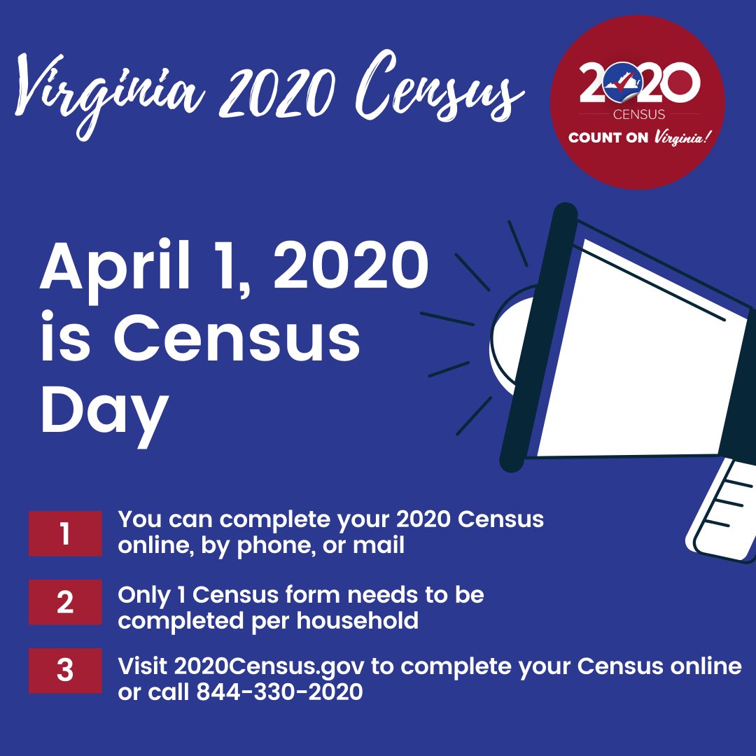 SpotsySchools's tweet photo. Today is CENSUS DAY! #SpotsyCounts #CountOnVirginia #2020Census https://t.co/MqX2jfhNhA
