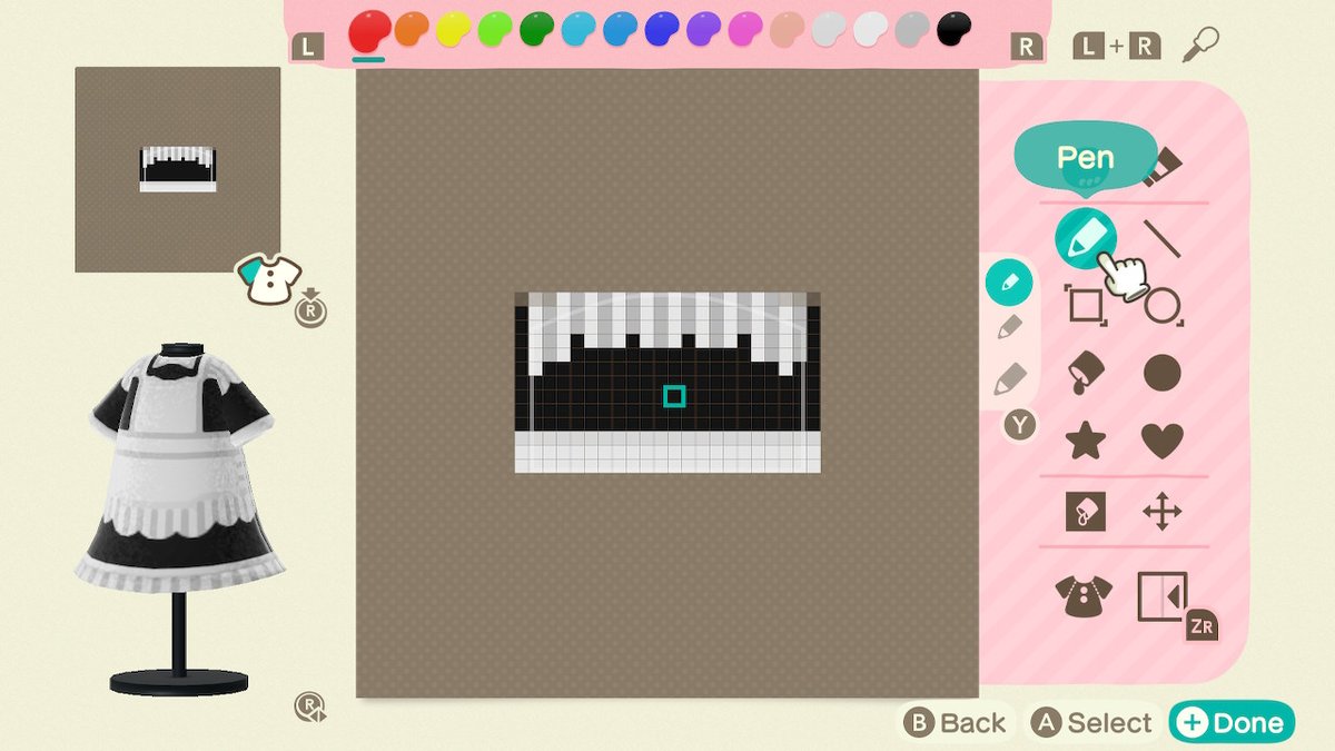 MorganPham58's tweet photo. Maid outfit i made #Animalcrossingdesign #AnimalCrossing #ACNH #NintendoSwitch https://t.co/WaJJFo1PnW