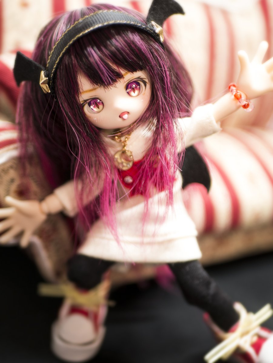 mochi_doll's tweet photo. とってもやんちゃな小悪魔ちゃんが出来ました(*´Д｀)
ヒカリちゃんヘッドにピコニーモDボディ使用で等身が可愛い！！メロドールズ様( @melodolls)のワイルドキャットアイが似合いますね💕パールベースでキラキラです( ✧Д✧)✨
https://t.co/tu8dUqX4HI https://t.co/XW0jCywj6b