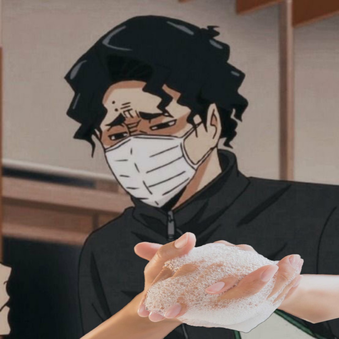 sakusa says wash your fucking hands