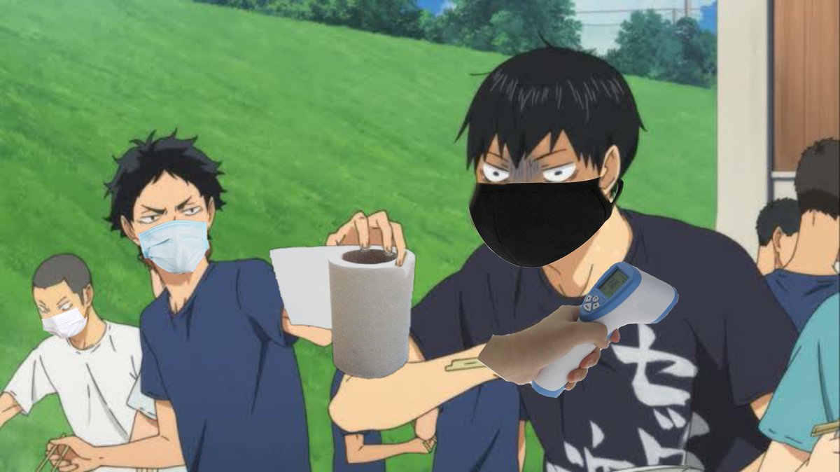 Haikyuu Characters Mask : Always Wash Your Hands And Wear A Mask